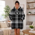 thumbnail image 4 of Pegasus Sports Las Vegas Raiders Wearable Sherpa Throw, 4 of 7