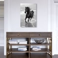 thumbnail image 3 of Graceful Horse Black and White Canvas Print by Oliver Gal Prints, 3 of 5