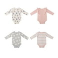 thumbnail image 5 of Member's Mark Baby 4-Pack Long Sleeve Organic Cotton Bodysuit, 5 of 10