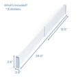 thumbnail image 5 of YouCopia Restickable™​ 6-Piece Shallow Drawer Divider Set, 5 of 5