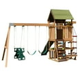 thumbnail image 15 of KidKraft Summerside Wooden Outdoor Swing Set with Steeple Climber, 15 of 15