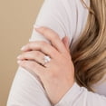 thumbnail image 8 of 2.46 CT.T.W. Moval & Half Moon Cut Lab Created Diamond Ring in 18K Gold, 8 of 10