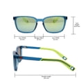 thumbnail image 5 of New Balance Sunwear NB437-998 Full-Rim Rectangle Sunglasses, 5 of 5