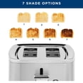 thumbnail image 3 of GE 2-Slice Stainless Steel Toaster with Extra-Wide Slots, 7 Shade Settings & Removable Crumb Tray, 3 of 7