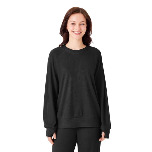 Member's Mark Women's Waffle Crewneck