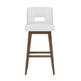 thumbnail image 3 of HH2 Home Upholstered Key Back Wood Adjustable Height Swivel Bar Stool, 3 of 19