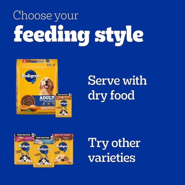 Pedigree Choice Cuts in Gravy Chicken and Beef Variety Adult Wet Dog Food,  3.5 oz., 54 ct. - Samsclub.com