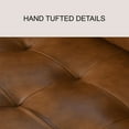 thumbnail image 3 of Jasper Mid-Century Top-Grain Leather Sofa & Armchair Set, 3 of 10