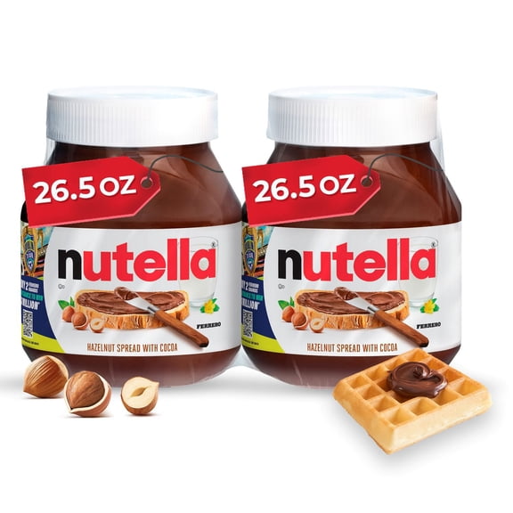 Nutella Hazelnut Spread with Cocoa, 26.5 oz., 2 pk.