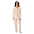 thumbnail image 1 of Dreammark Women's 2-Piece Notch Collar Pajama Set, 1 of 12