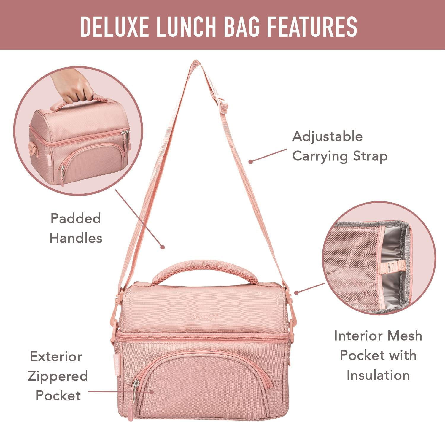 Bentgo 4-Piece Deluxe Set With Insulated Lunch Bag, Ice Packs