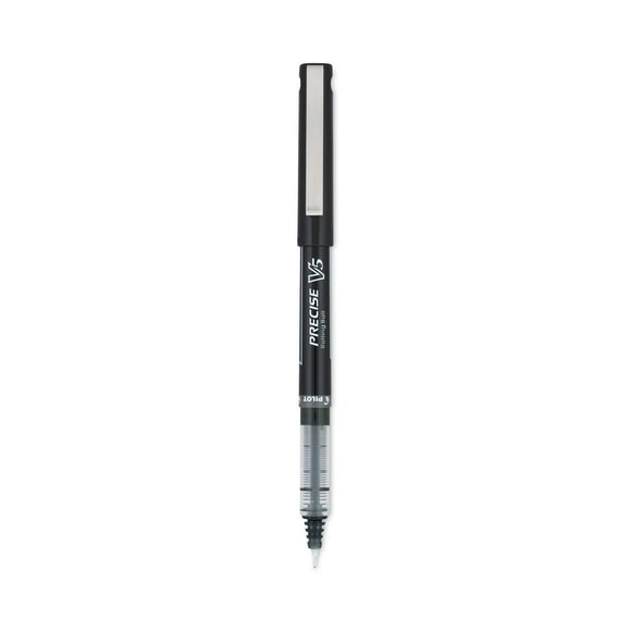 Pilot Precise V5 Rolling Ball Pens, Extra Fine, 0.5mm, Black Ink, 12 Count