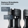 thumbnail image 4 of NordicTrack 55 lb. Select-A-Weight Dumbbell Set, 4 of 10