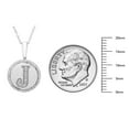 thumbnail image 5 of Diamond Initial Pendant Necklace in Sterling Silver, 5 of 5
