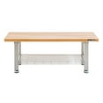 thumbnail image 2 of UltraHD 48" Wood Seating Bench with Storage Shelf, 2 of 10