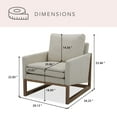 thumbnail image 4 of Member's Mark Fabric Chair with Wooden Base, Assorted Colors, 4 of 16