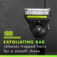 thumbnail image 3 of GilletteLabs Men's Exfoliating Razor, 5 Blade, Handle + 8 Cartridges, 3 of 10