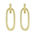 thumbnail image 3 of Open Oval Dangle Earring in 14K Yellow Gold, 3 of 7
