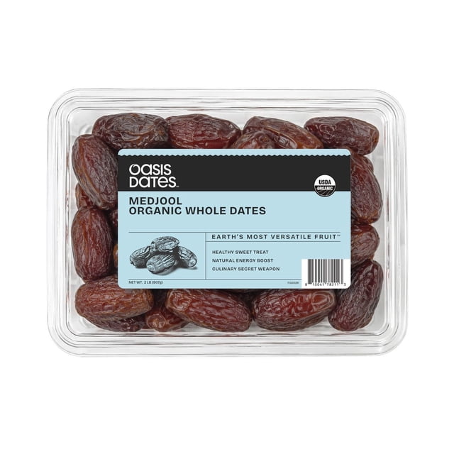 Oasis Dates Organic Medjool Dates, 2LB.