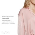thumbnail image 5 of Express Women's Satin V-Neck Shirt, 5 of 7