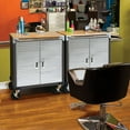 thumbnail image 15 of Seville Classics UltraHD 2 Door Rolling Cabinet, 28" W x 18” D x 34.5" H, 15 of 17