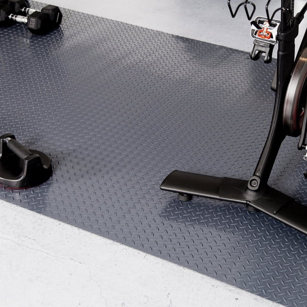 G-Floor Diamond Tread Vinyl Garage and Utility Flooring - 5-Ft x