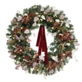 thumbnail image 2 of Member's Mark 36" Pre-Lit Burgundy Wreath, 2 of 6