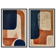 thumbnail image 2 of Blue and Cream Set Midcentury Abstract Canvas Print by Oliver Gal Prints, 2 of 4