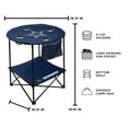 thumbnail image 3 of NFL 27.6" Round Tailgate Table with Shelf, 3 of 5
