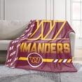thumbnail image 2 of Logo Brands Washington Commanders 60"x70" Super Plush Blanket, 2 of 7