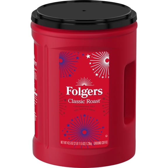Folgers Classic Medium Roast Ground Coffee, 43.5 oz.