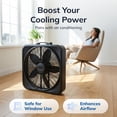thumbnail image 8 of Lasko 20" 3-Speed Premium Box Fan with Durable Steel Body, 8 of 13