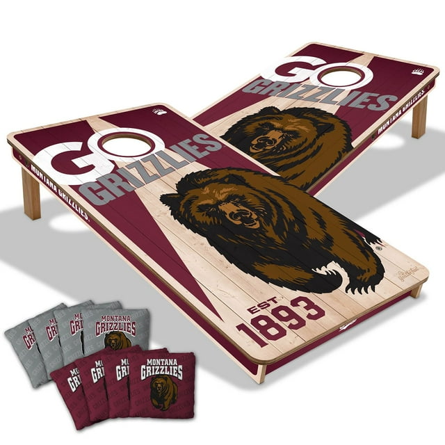 YouTheFan Montana Grizzlies 2'x4' Cornhole Board Set