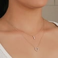 thumbnail image 6 of 0.50 CT. T.W. Round Cut Heart Shaped Diamond Pendant Necklace in 14K Gold, 6 of 6
