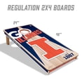 thumbnail image 5 of YouTheFan Illinois Fighting Illini 2'x4' Cornhole Board Set, 5 of 6