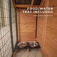 thumbnail image 5 of Backyard Discovery 7' x 5' Cedar Wood Dog Kennel w/ Feeding Door, 5 of 13