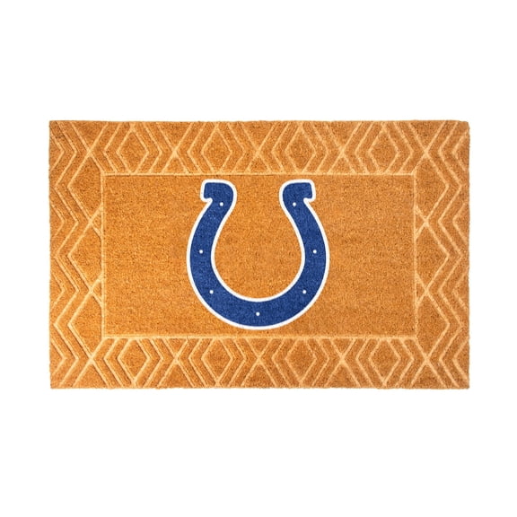 Logo Brands Indianapolis Colts Coir Outdoor Mat