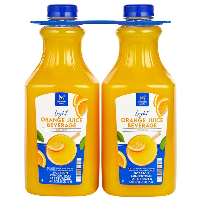 Member's Mark Light Orange Juice Beverage, 52 fl. oz., 2 pk.