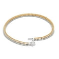thumbnail image 3 of 3.50 C.T. TW Round Cut Two Row Diamond Tennis Bracelet in 14K Gold, 3 of 8