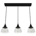 thumbnail image 9 of Hunter Cypress Grove Glass 3 Light Pendant Light Fixture, Round Cluster and Linear Cluster, 9 of 9