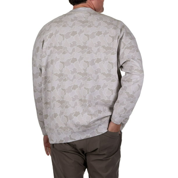 トップス MAZZ crewneck Grey/camo State of Mine Men's Camo Crewneck Fleece Sweatshirt - Samsclub.com