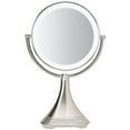 thumbnail image 1 of iHome Portable Double-Sided 9" Vanity Mirror with Bluetooth Speaker, 1 of 8