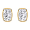 thumbnail image 2 of Lab Created Diamond Cushion Cut Diamond Stud Earrings, 2 of 4