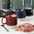 thumbnail image 3 of Over and Back 5-Piece Color-Glazed Stackable Mug Set with Rack, 3 of 5