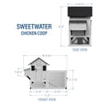 thumbnail image 17 of Backyard Discovery Sweetwater Cedar Wooden Chicken Coop with Run, Nesting Box, and Automatic Door, 17 of 18