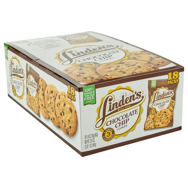Linden's Chocolate Chip Cookies, 1.8 oz., 18 pk. - Samsclub.com