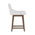 thumbnail image 13 of HH2 Home Upholstered Tapered Back Wood Adjustable Height Swivel Bar Stool, 13 of 13