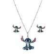 thumbnail image 1 of Lilo and Stitch Stud Earring and Pendant Necklaces Set in Sterling Silver, 1 of 12