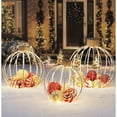 thumbnail image 1 of Member’s Mark Pre-Lit Twinkling Ornament Décor, 3pc., 1 of 3