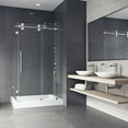 thumbnail image 3 of Vigo Winslow Frameless Sliding Door Shower Enclosure with Right Drain Base, 3 of 11